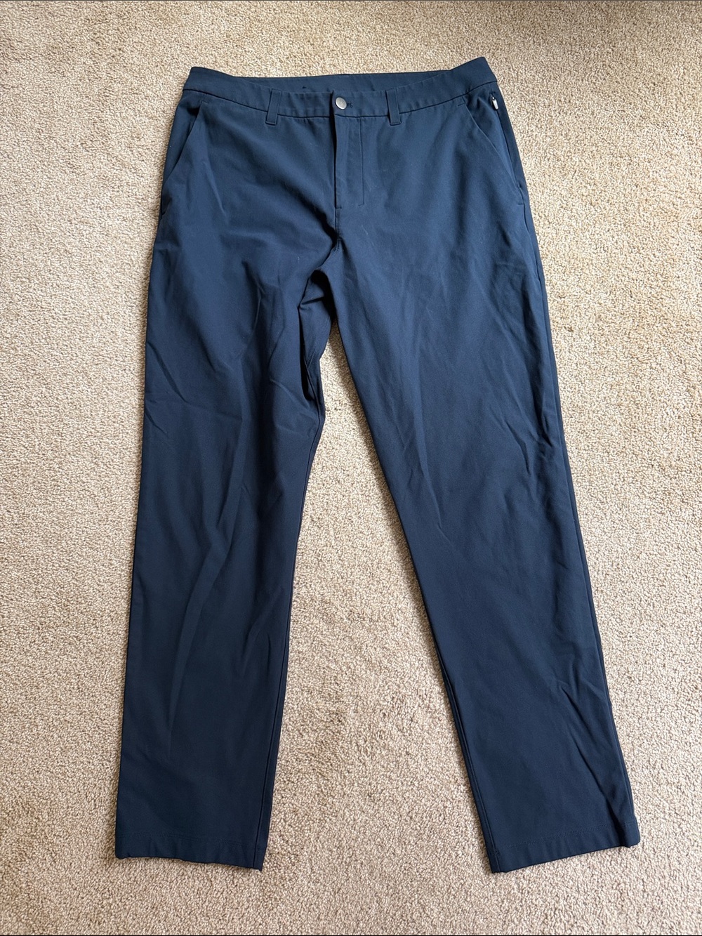 lululemon athletica Men's Navy Straight-Leg Pants